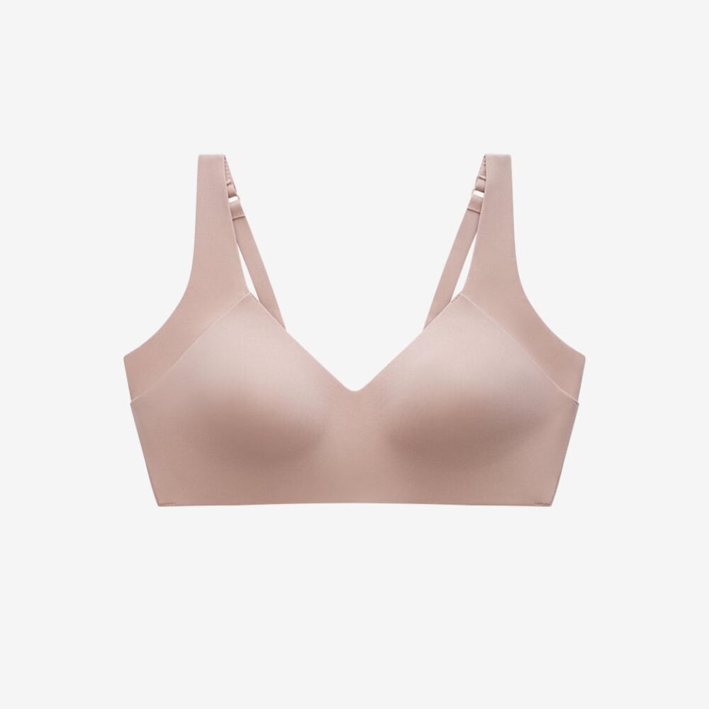 ThirdLove ComfortStretch Smoothing Wireless Bra Size SM+taupe / SM+
